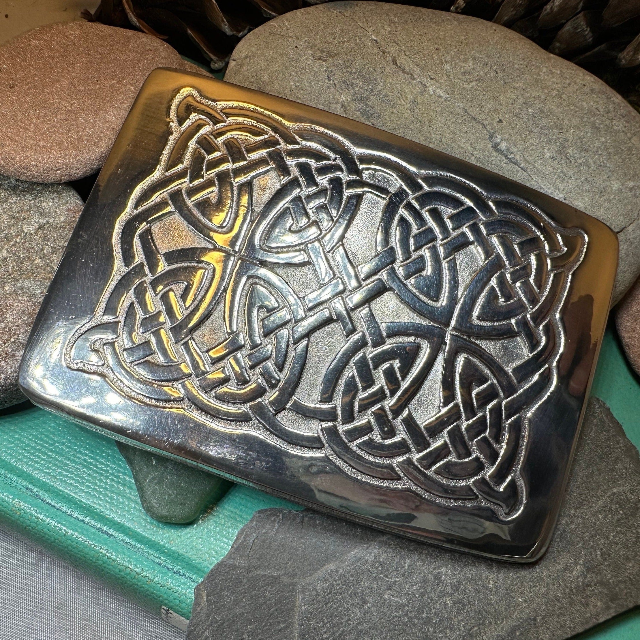 Celtic Kilt Belt Buckle - Handmade in Scotland