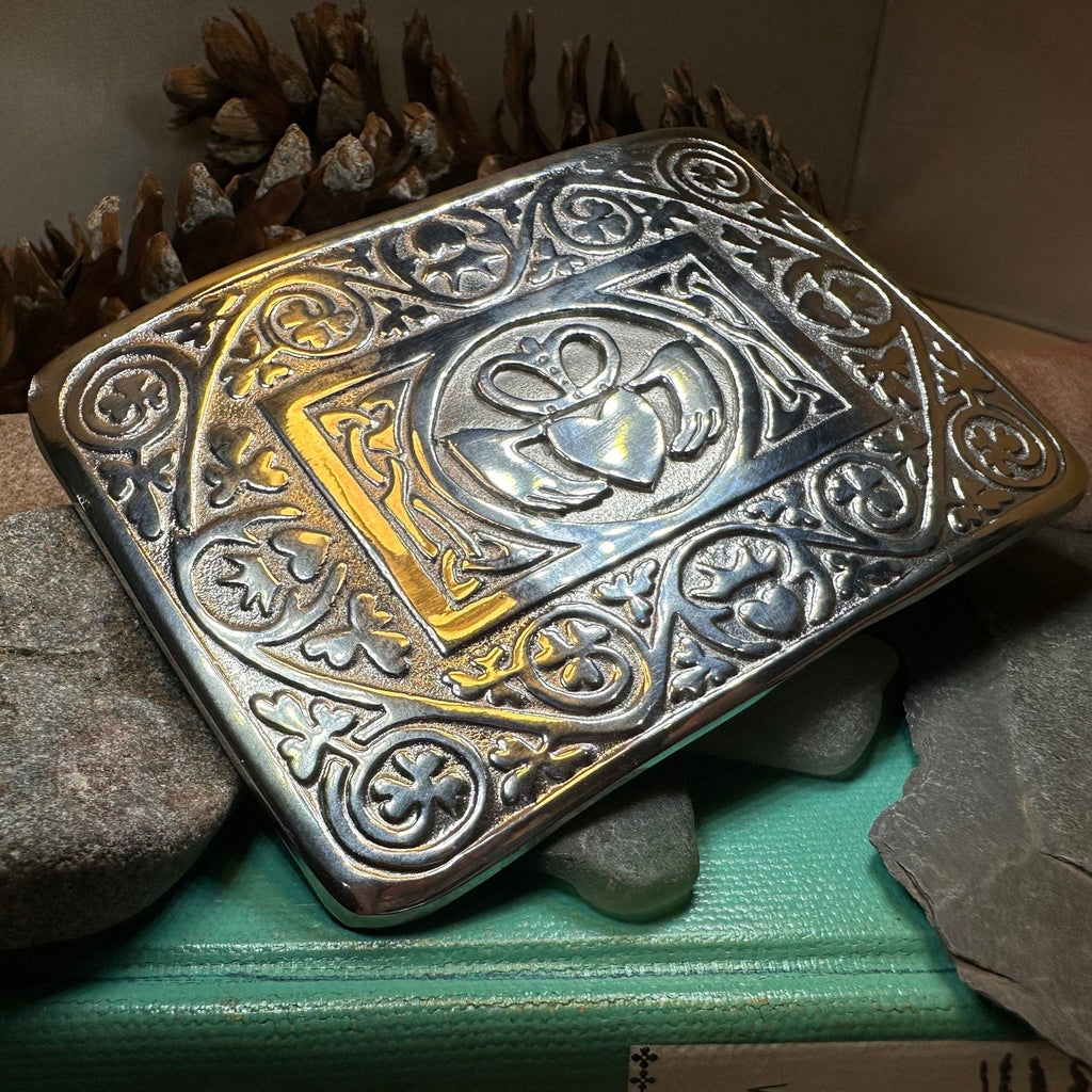 Irish Claddagh Kilt Belt Buckle for Men
