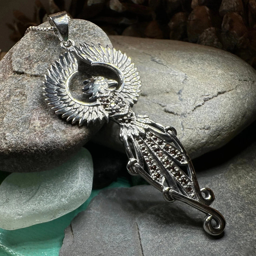 Leigheas Phoenix Necklace in Sterling Silver