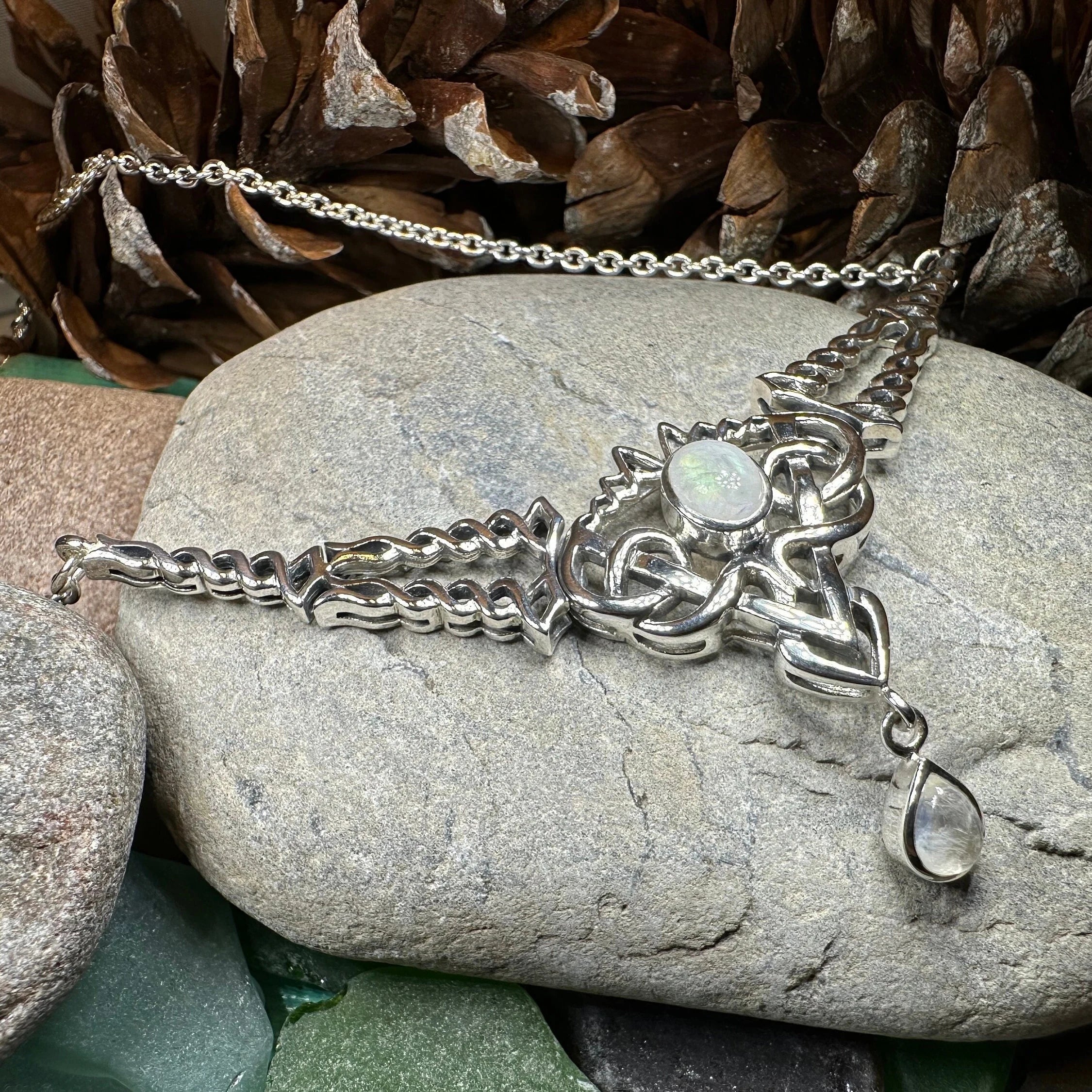 Celtic Queen Necklace in Sterling Silver