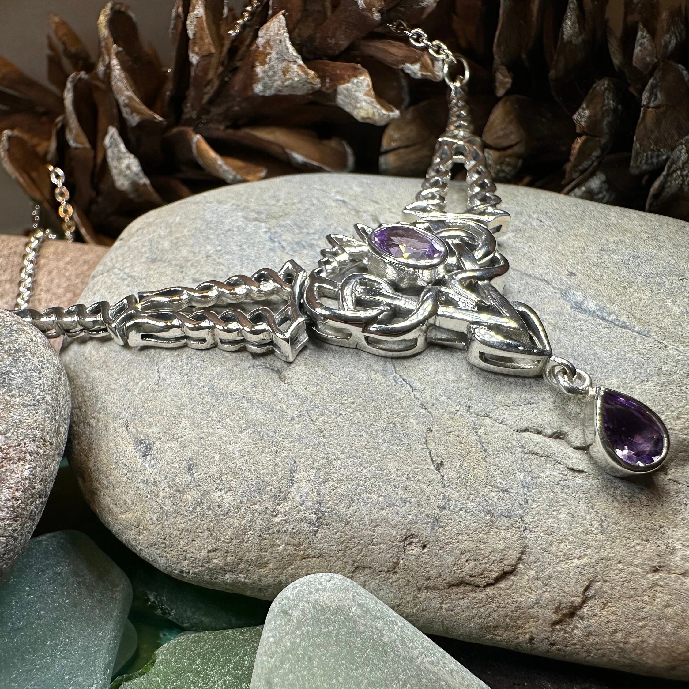 Celtic Queen Necklace in Sterling Silver