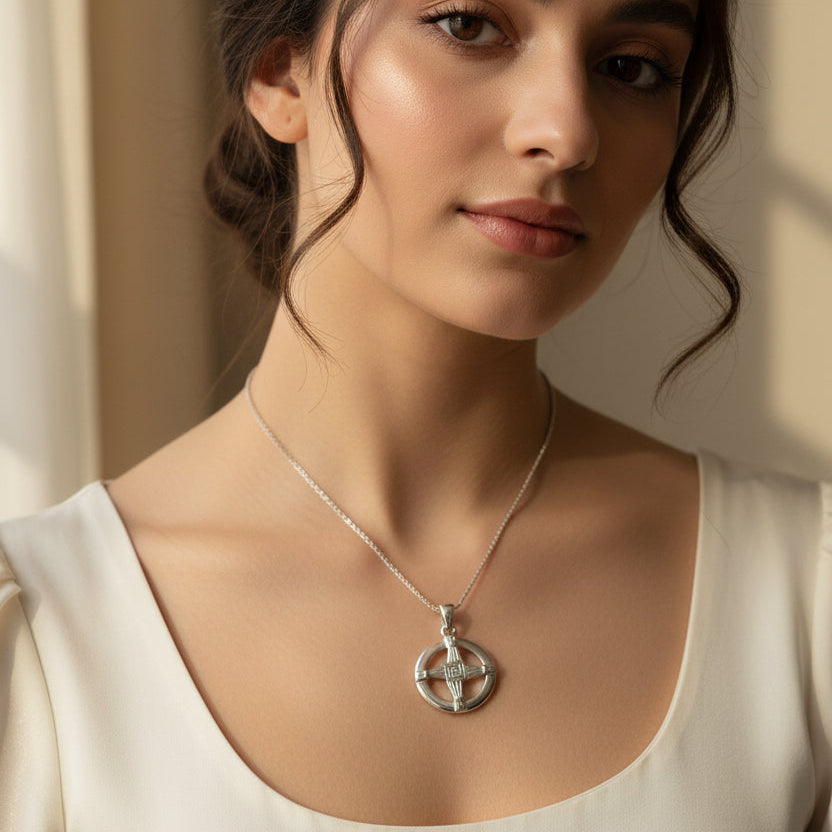 Dundalk Irish Saint Brigid's Cross Necklace