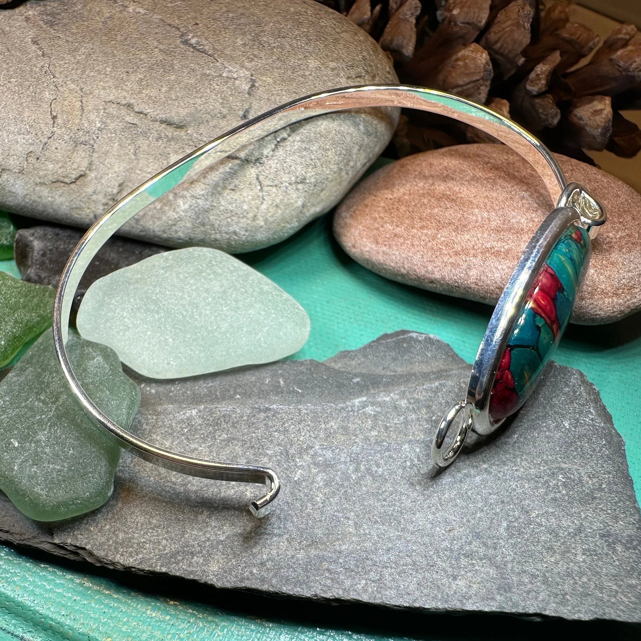 Scottish Heathergems Celtic Bracelet - Handmade in Scotland