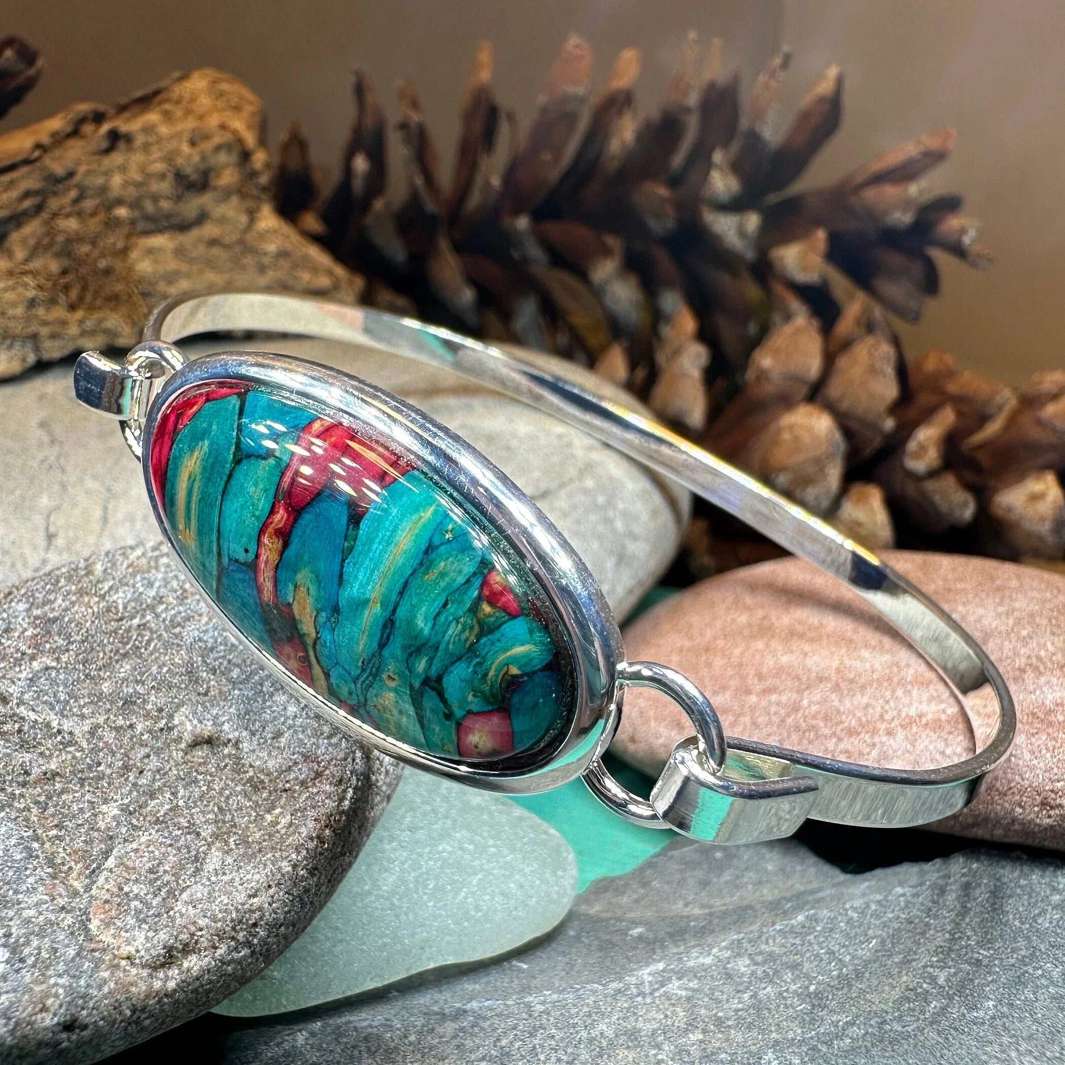 Scottish Heathergems Celtic Bracelet - Handmade in Scotland
