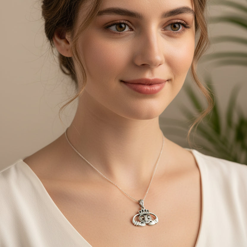 Claddagh Thistle Pendant
