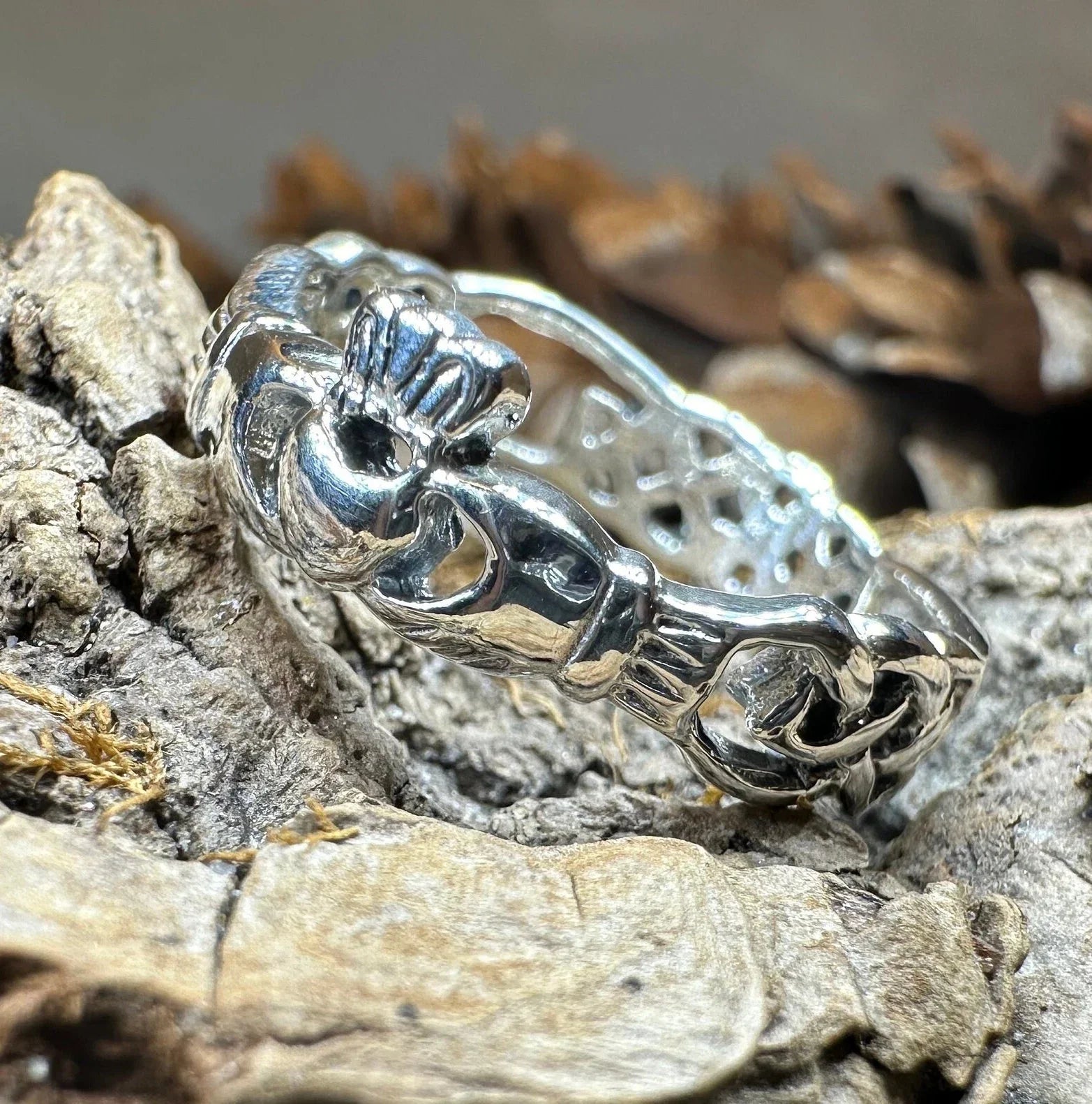 Folklore Irish Claddagh Ring in Sterling Silver