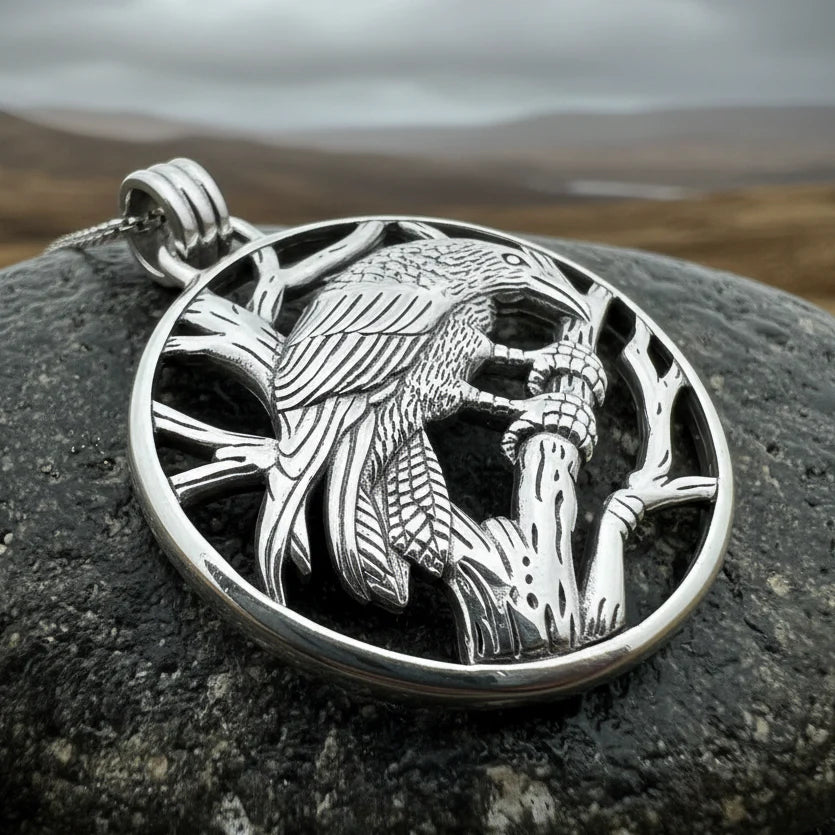 Orna Raven Necklace in Sterling Silver