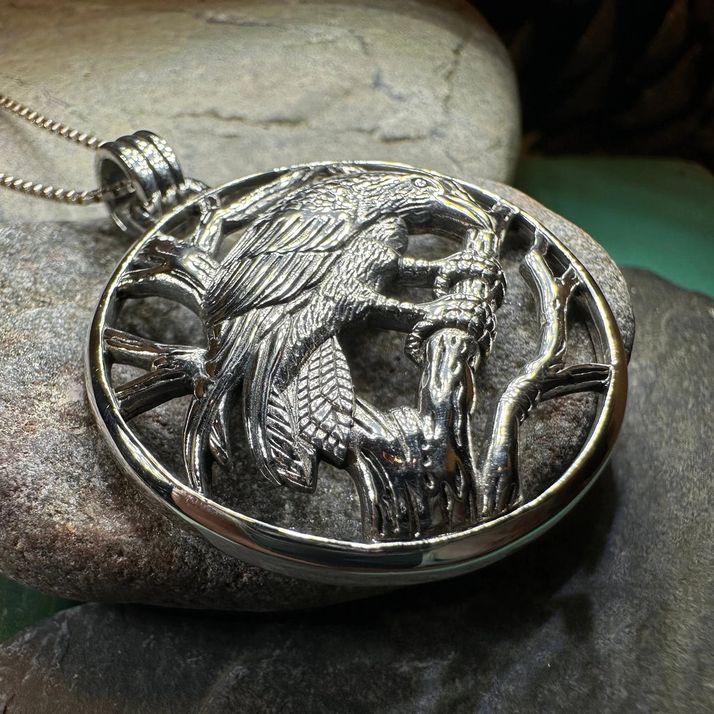 Orna Raven Necklace in Sterling Silver