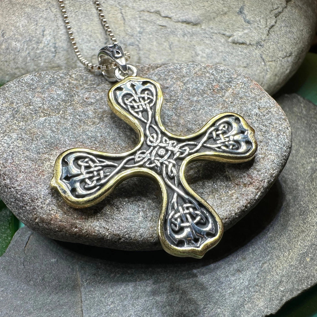 Alfred Celtic Cross Necklace in Sterling Silver