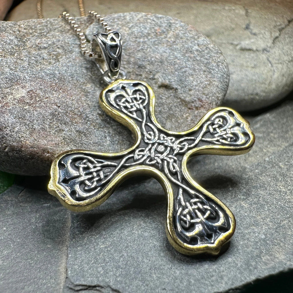Alfred Celtic Cross Necklace in Sterling Silver