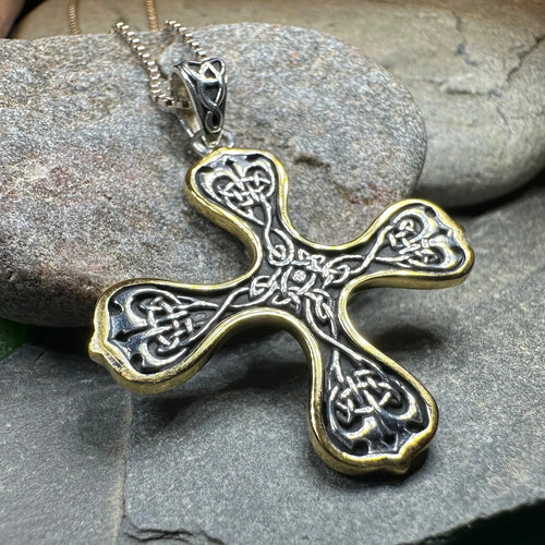 Alfred Celtic Cross Necklace in Sterling Silver
