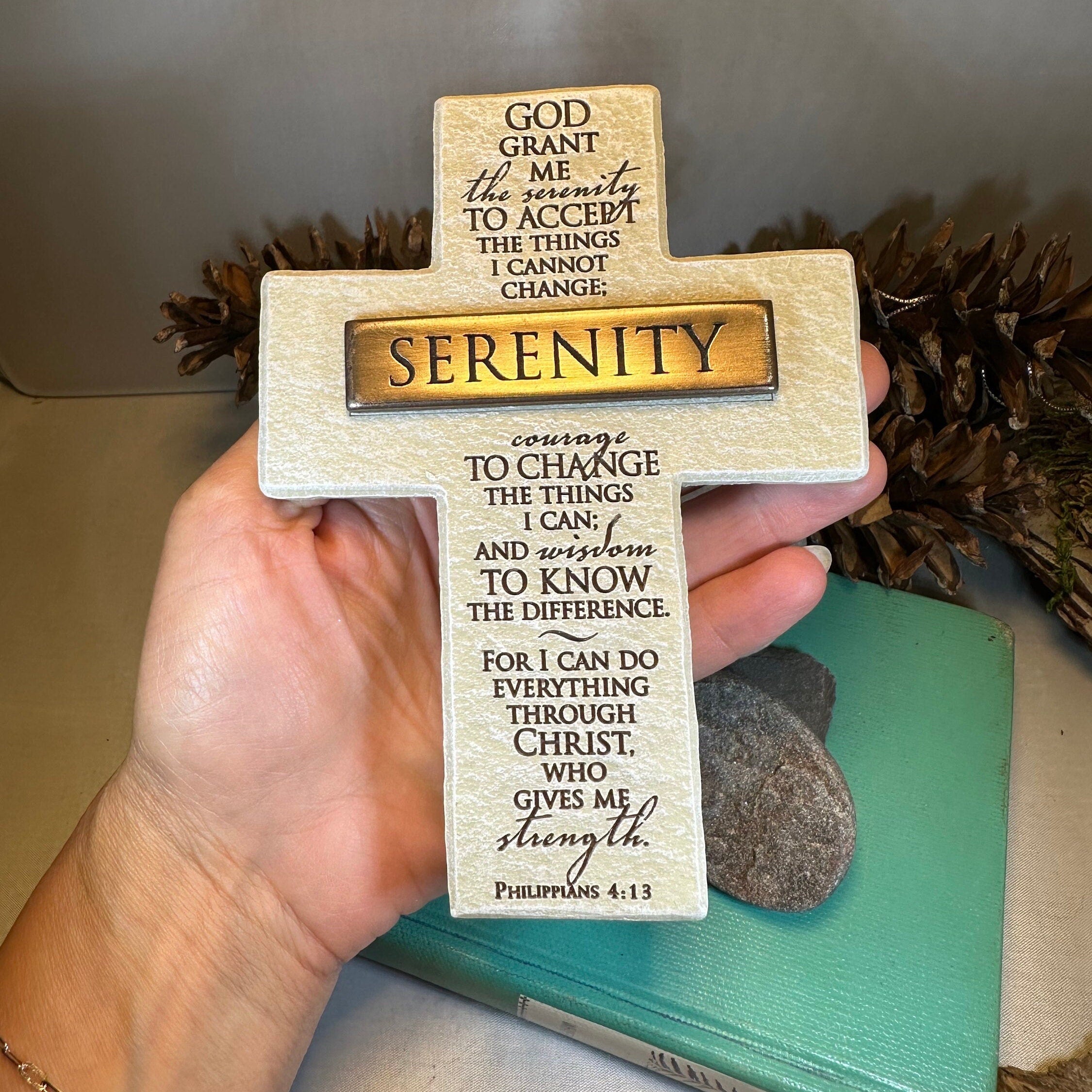 Serenity Prayer Standing Cross