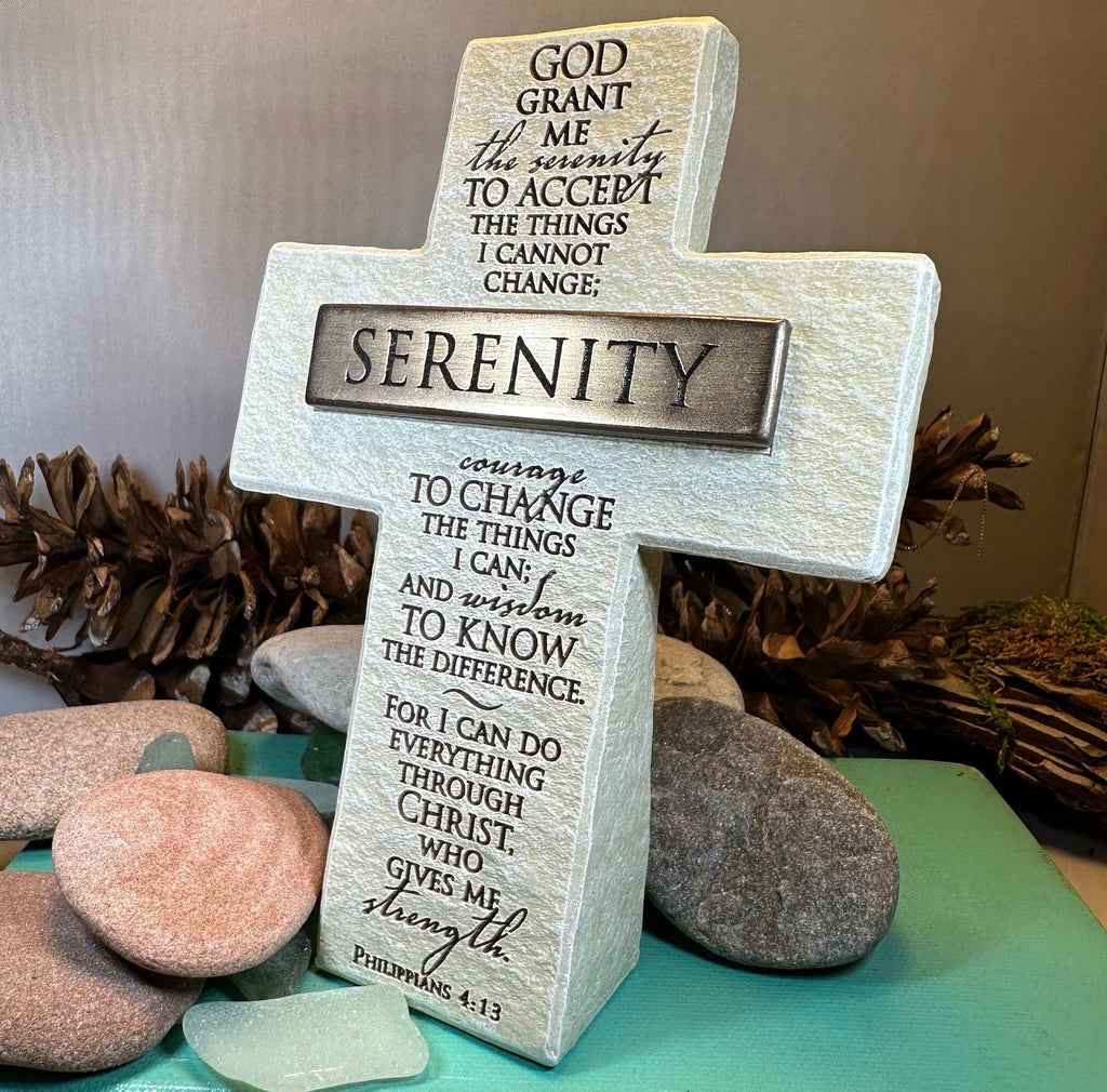 Serenity Prayer Standing Cross