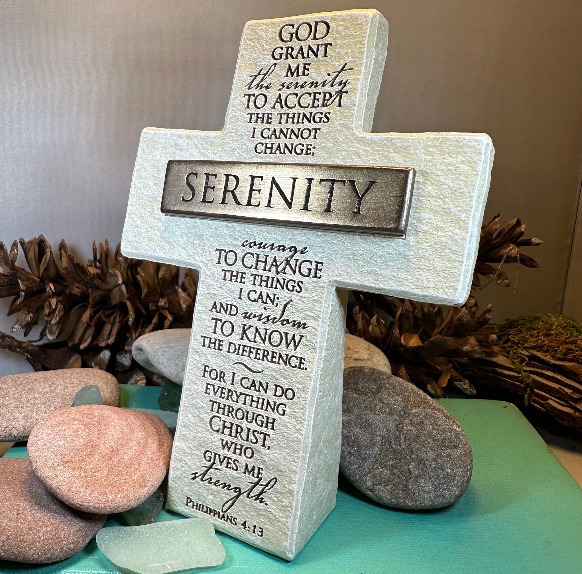 Serenity Prayer Standing Cross
