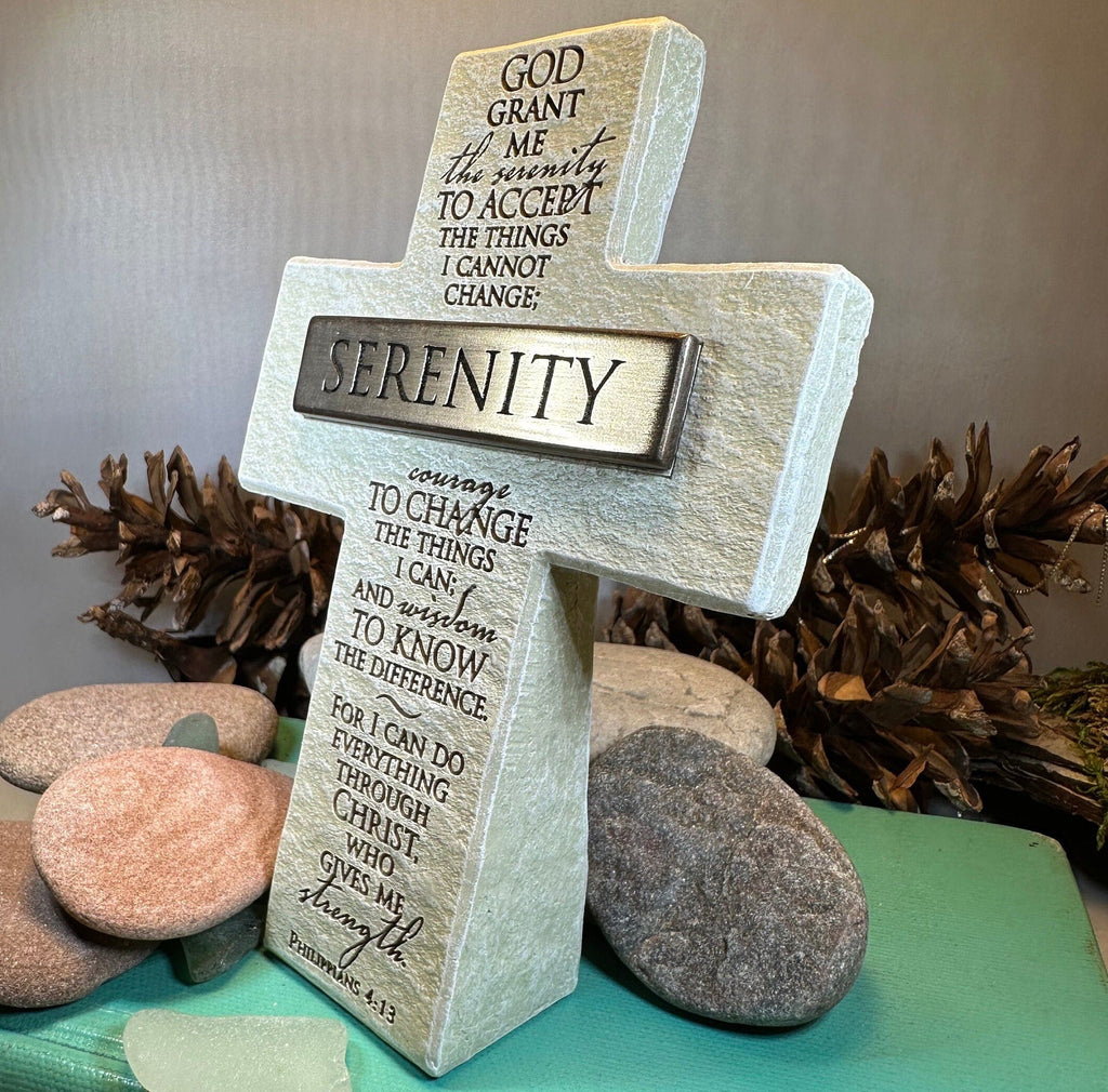 Serenity Prayer Standing Cross