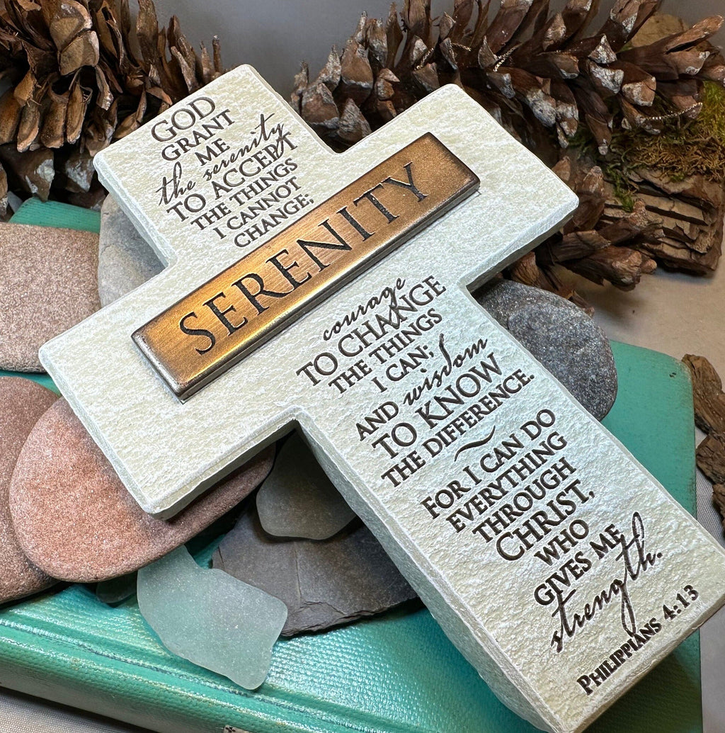 Serenity Prayer Standing Cross
