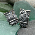 Silver Owl Stud Earrings