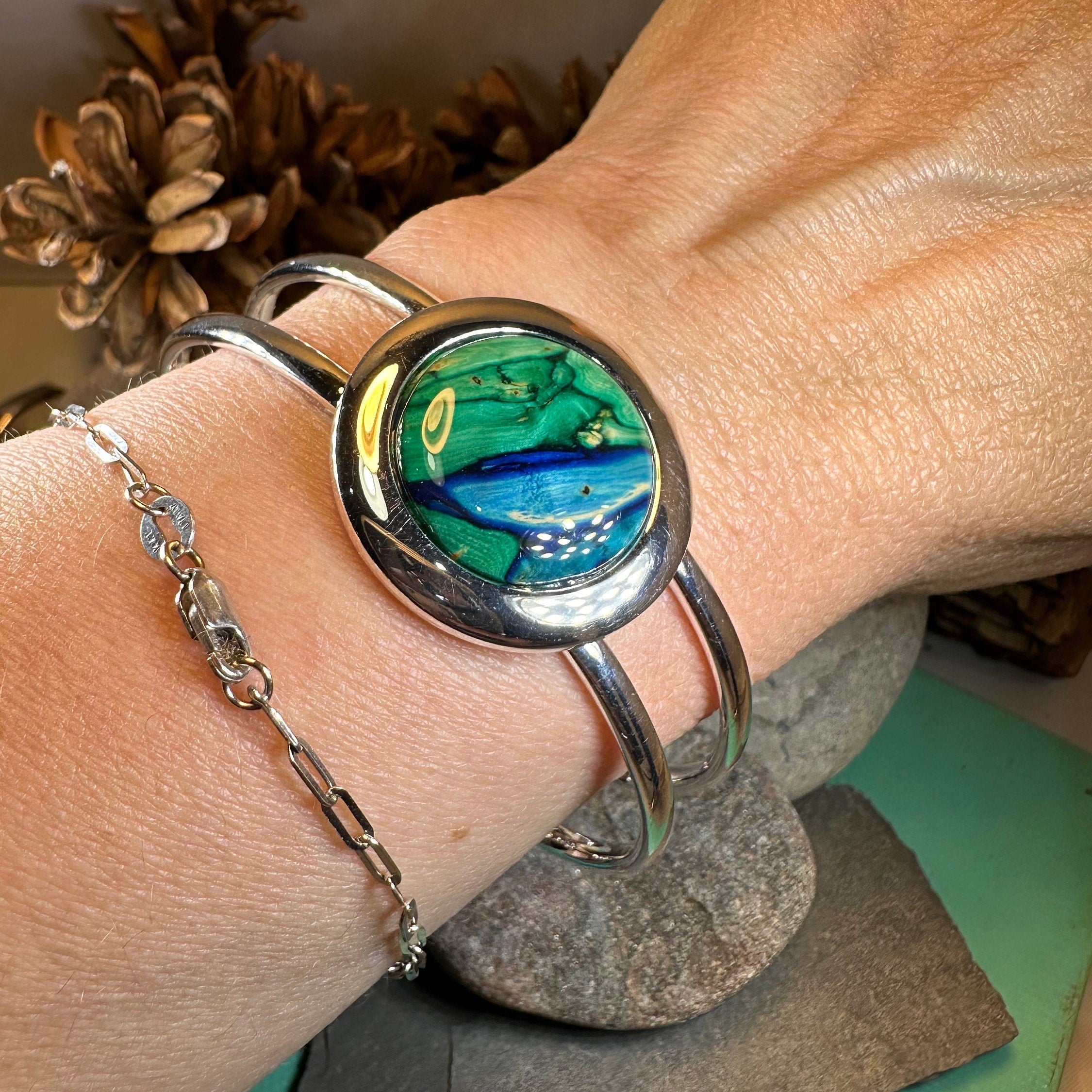 Elegant Scotland Heathergems Bracelet - Handmade in Scotland
