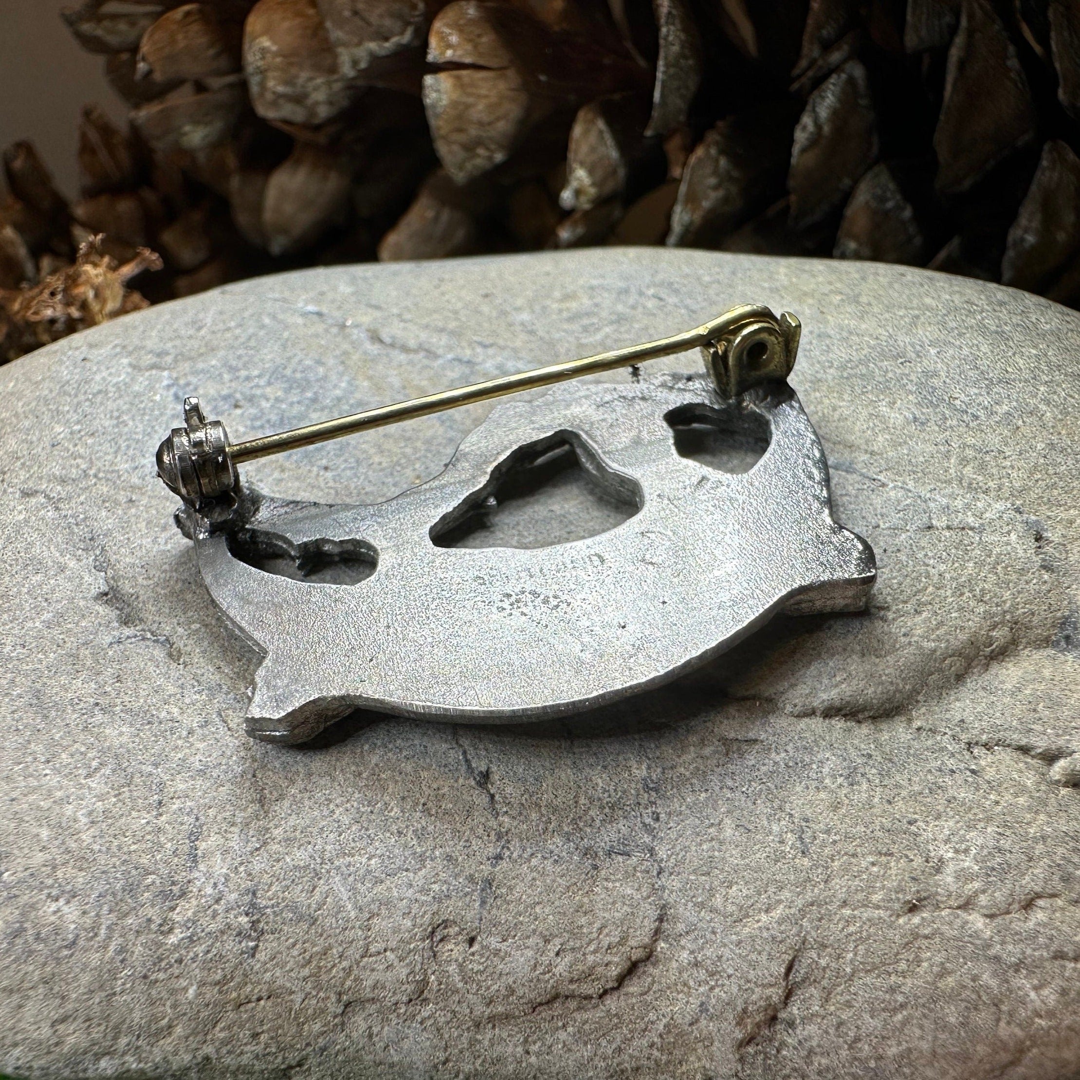 Moonleap Celtic Rabbit Brooch - Handmade in Scotland