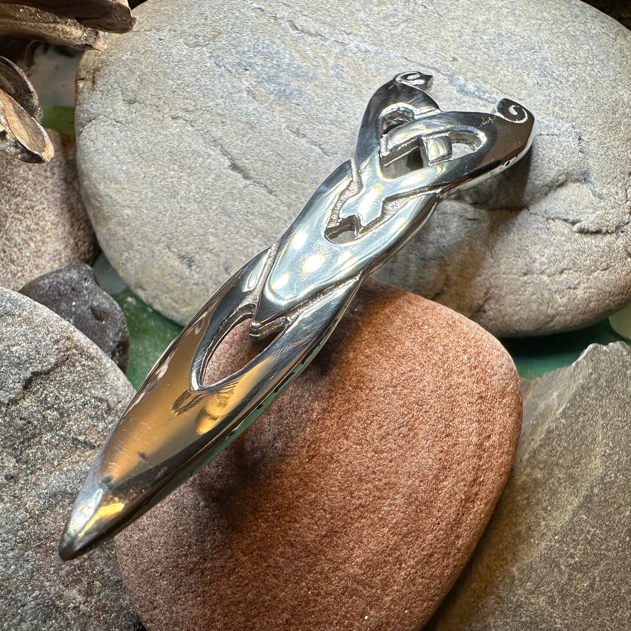 Modern Celtic Kilt Pin - Handmade in Scotland