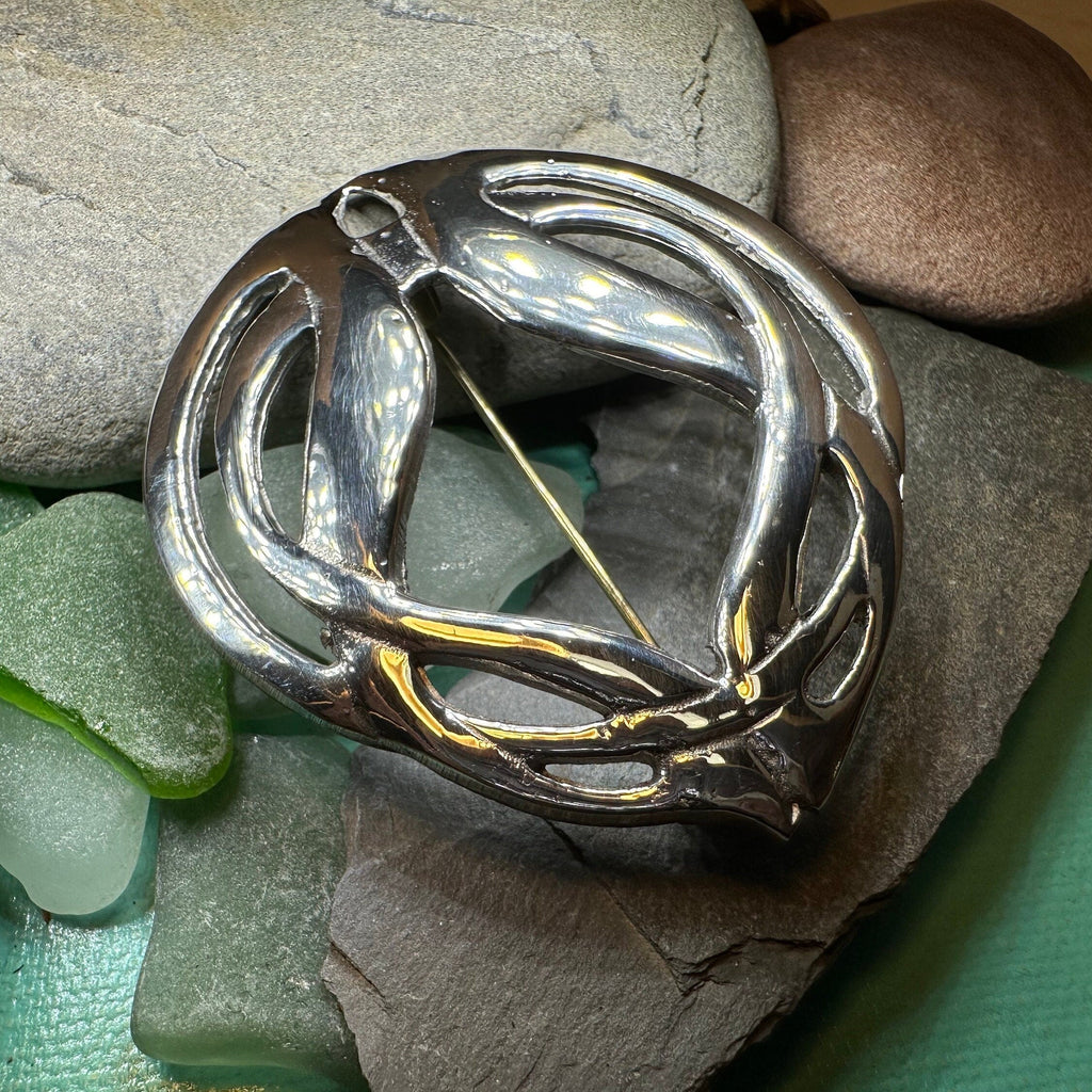 Celtic Knot Tartan Brooch - Handmade in Scotland