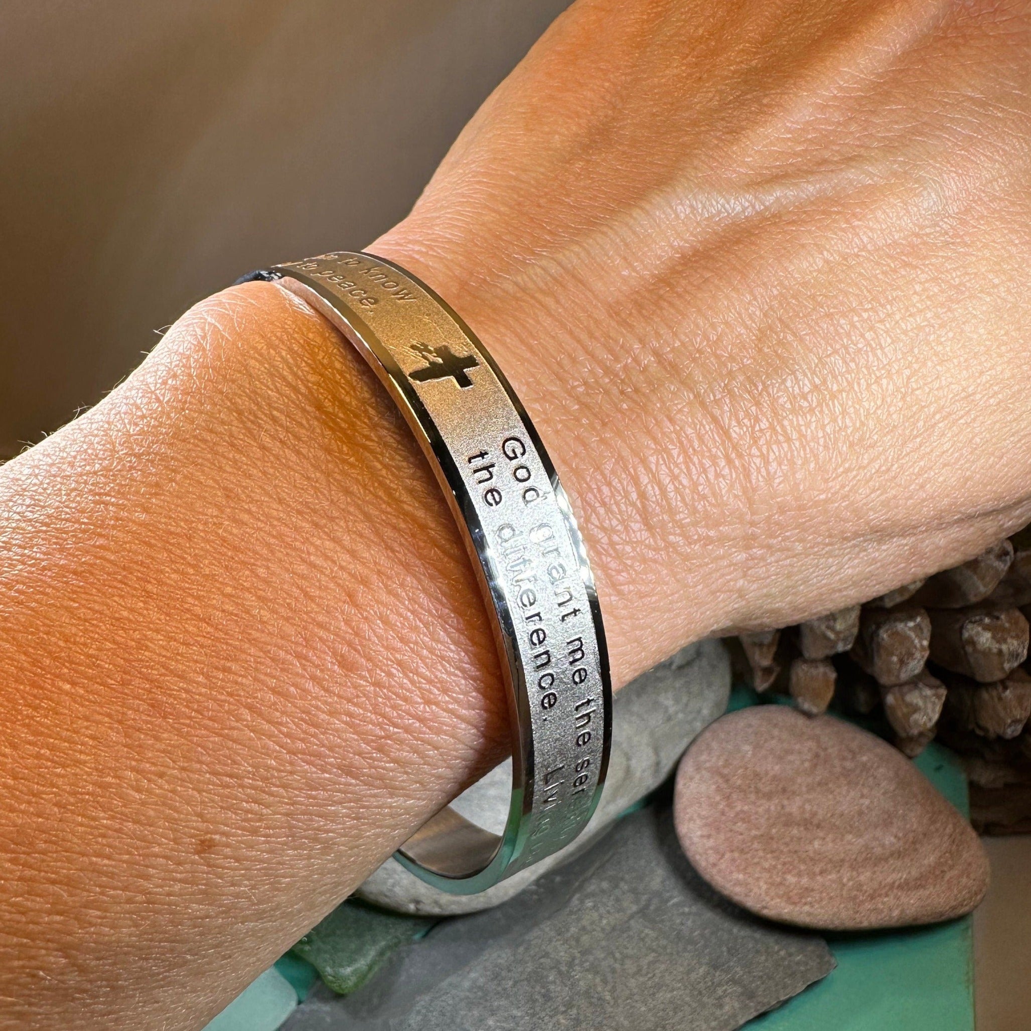 Serenity Prayer Bangle Bracelet