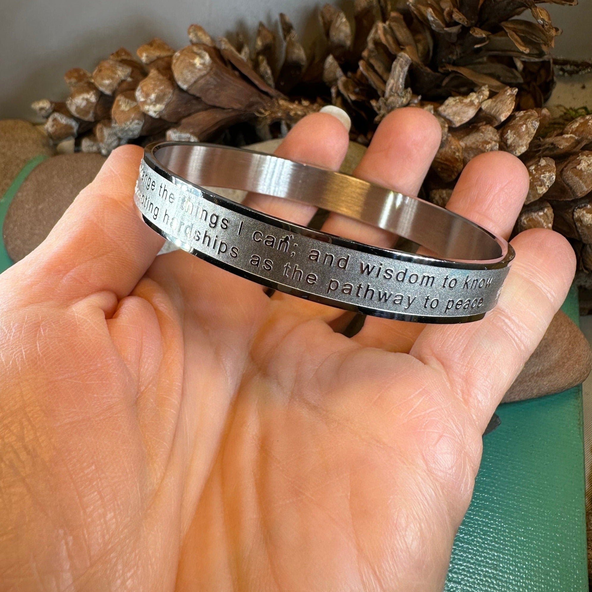 Serenity Prayer Bangle Bracelet