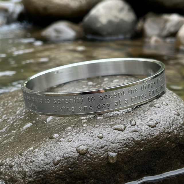 Serenity Prayer Bangle Bracelet