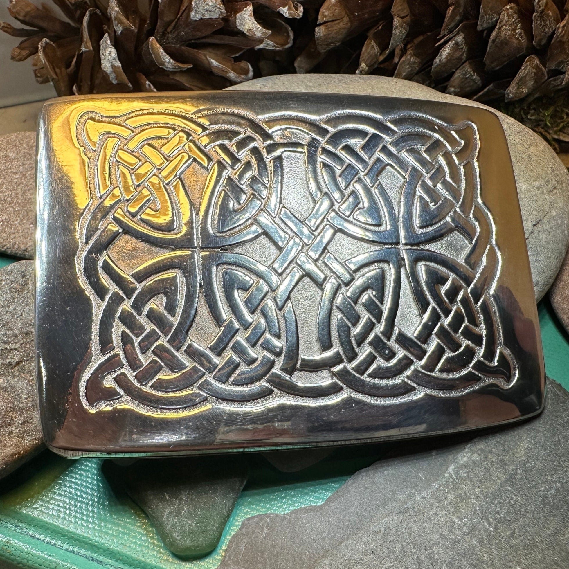 Celtic Kilt Belt Buckle - Handmade in Scotland