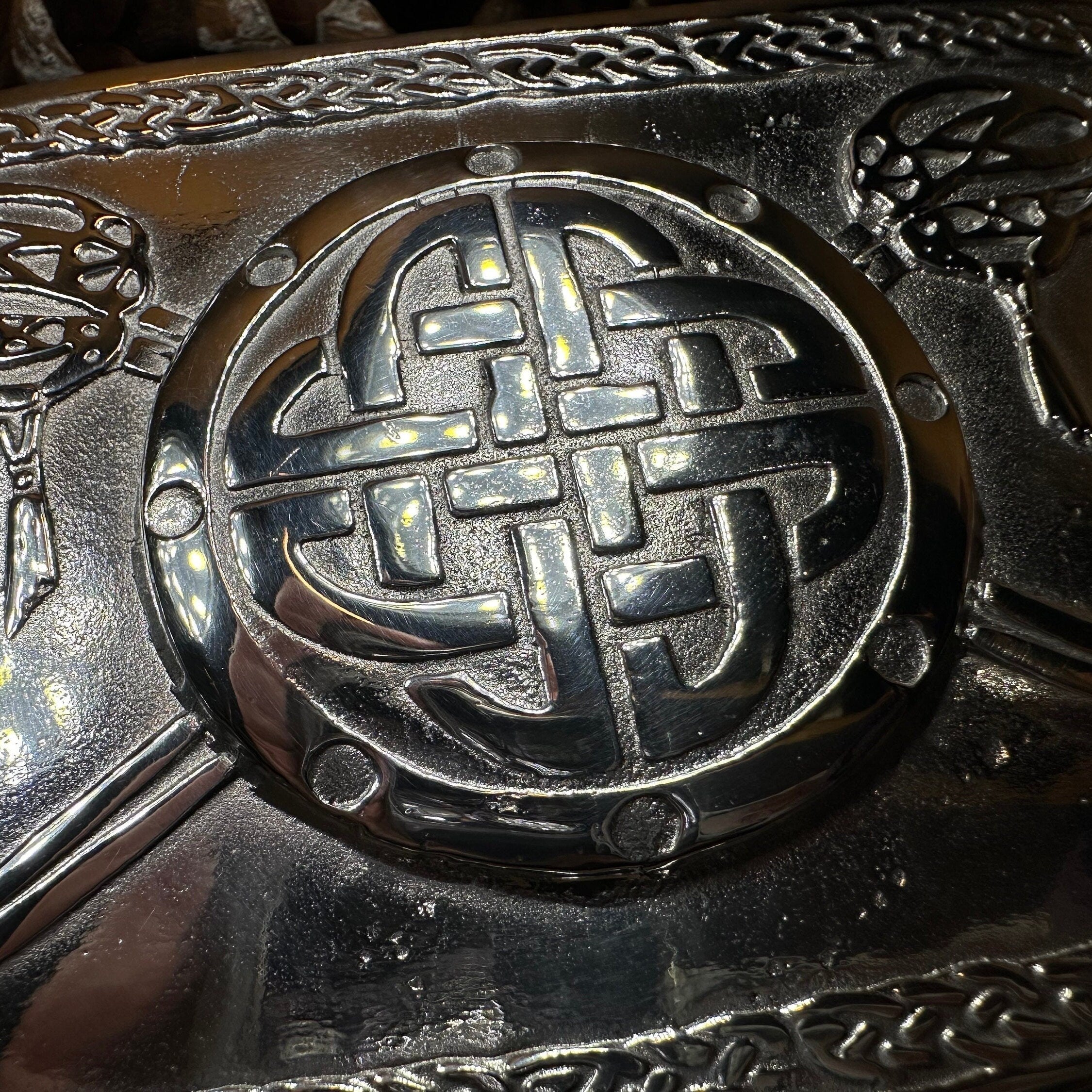 Celtic Battlefield Kilt Belt Buckle - Handmade in Scotland