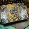 Scottish Thistle Kilt Belt Buckle - Handmade in Scotland