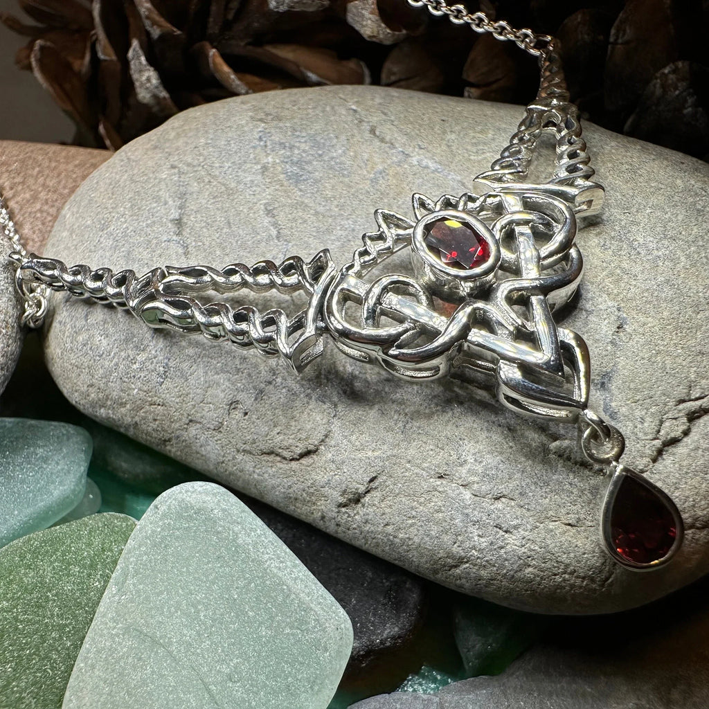 Celtic Queen Necklace in Sterling Silver