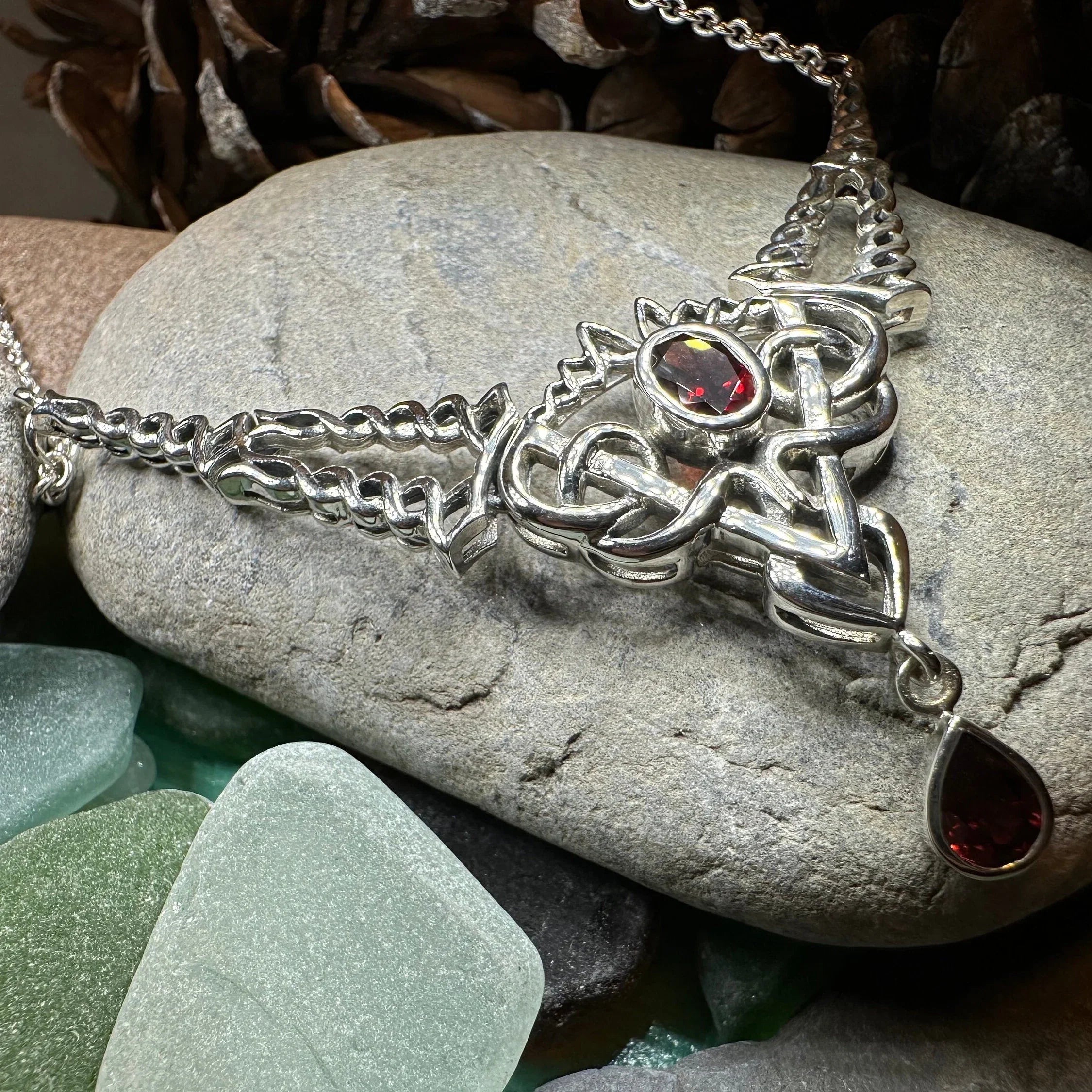 Celtic Queen Necklace in Sterling Silver