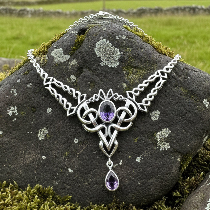 Celtic Queen Necklace in Sterling Silver