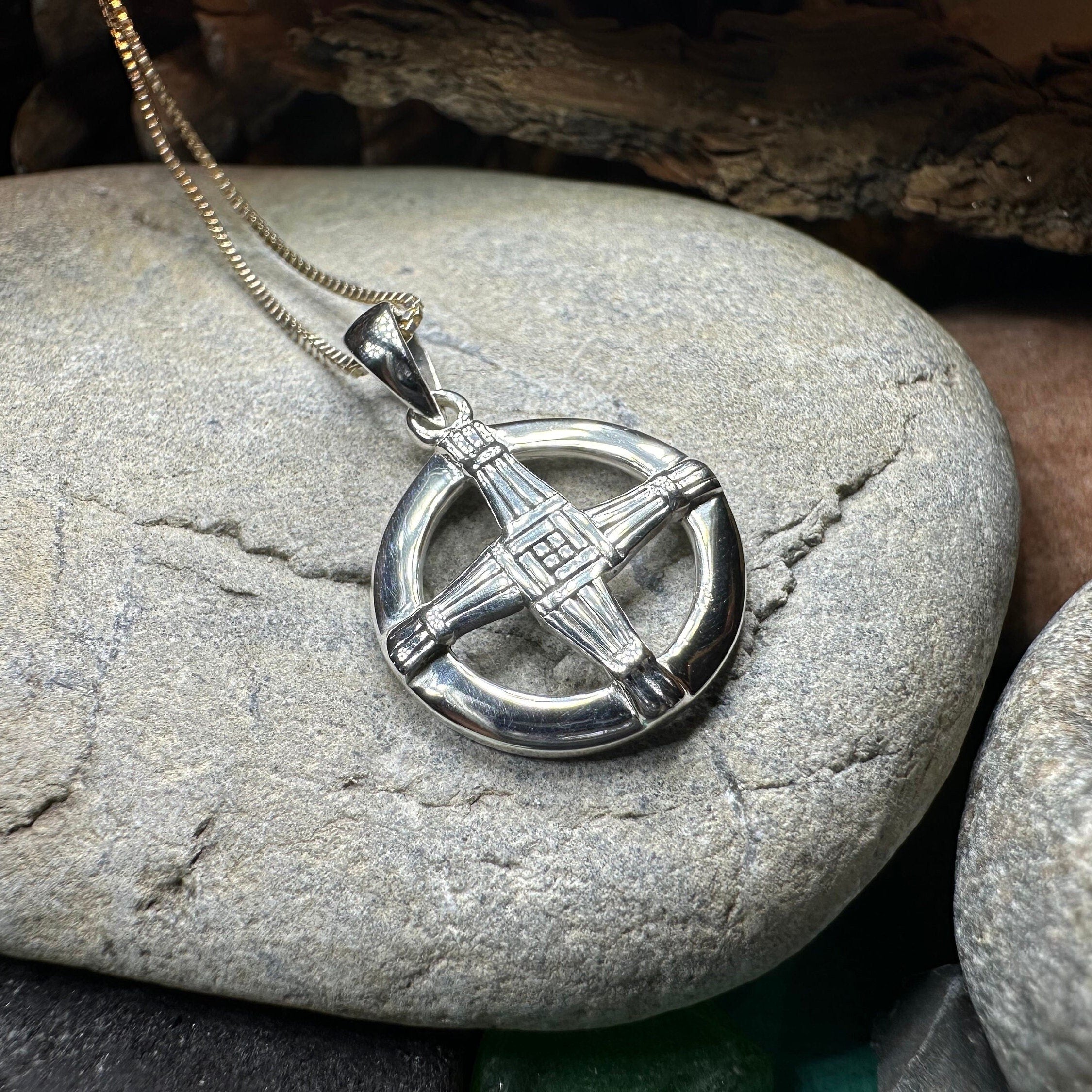Dundalk Irish Saint Brigid's Cross Necklace
