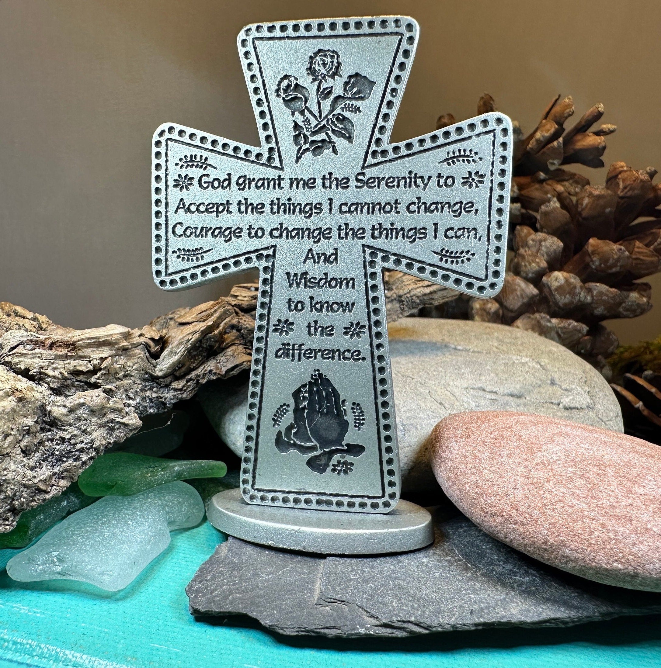 Serenity Prayer Standing Cross