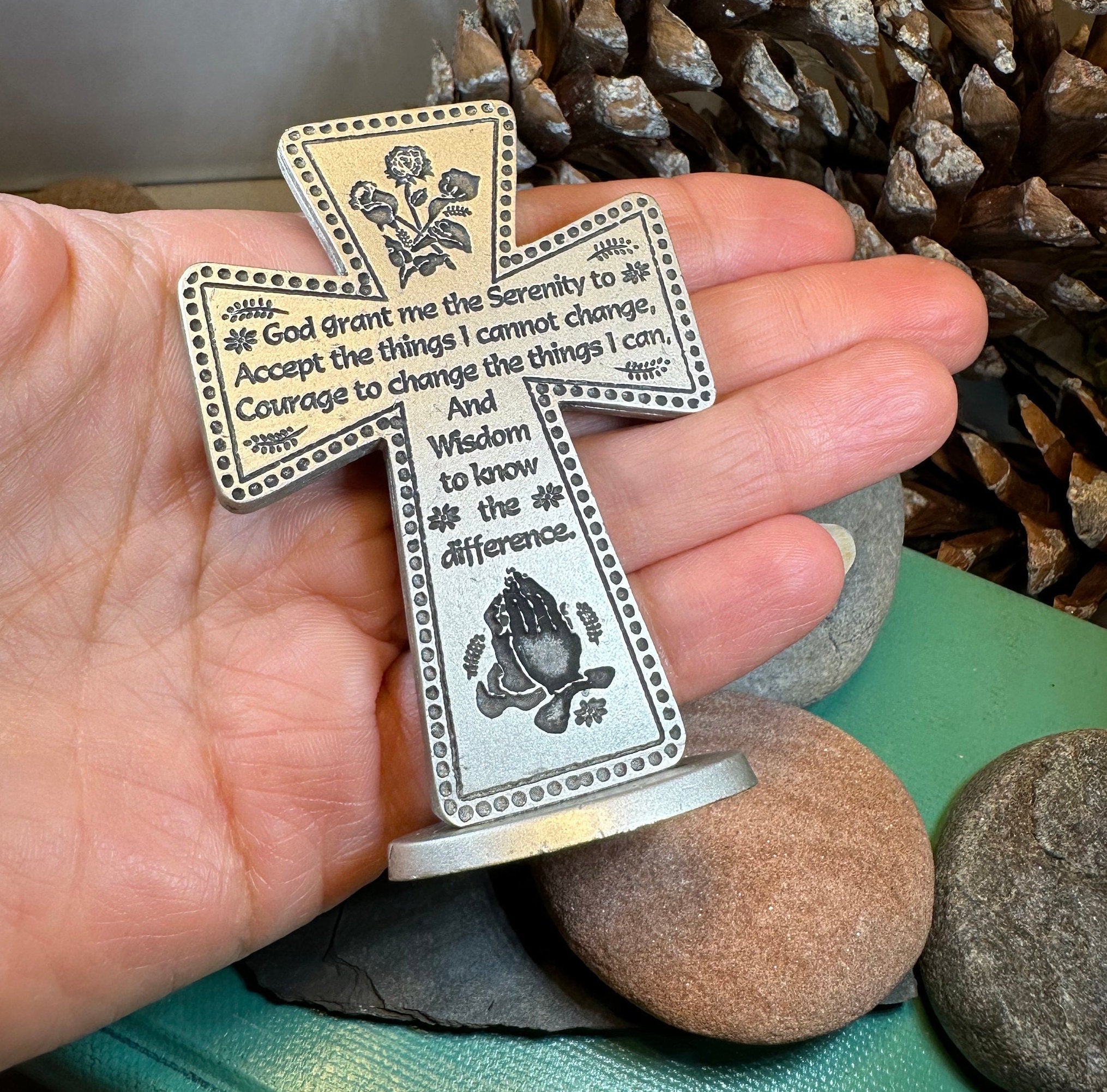 Serenity Prayer Standing Cross