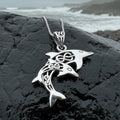 Unity Celtic Dolphin Necklace in Sterling Silver