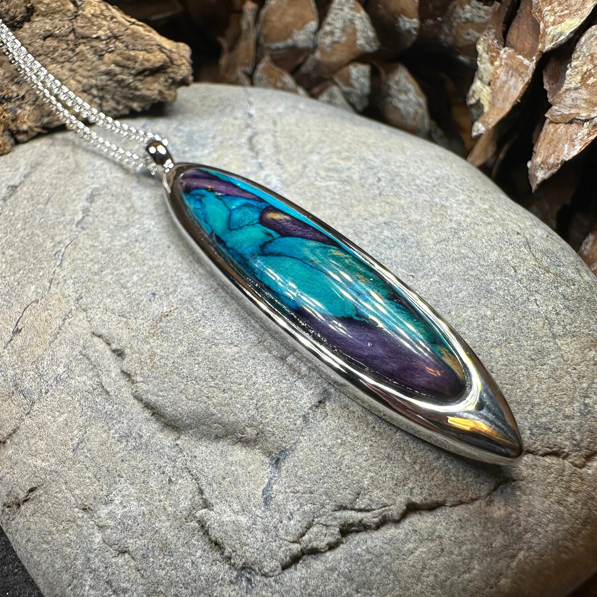 Scottish Highlands Heathergems Necklace - Handmade in Scotland