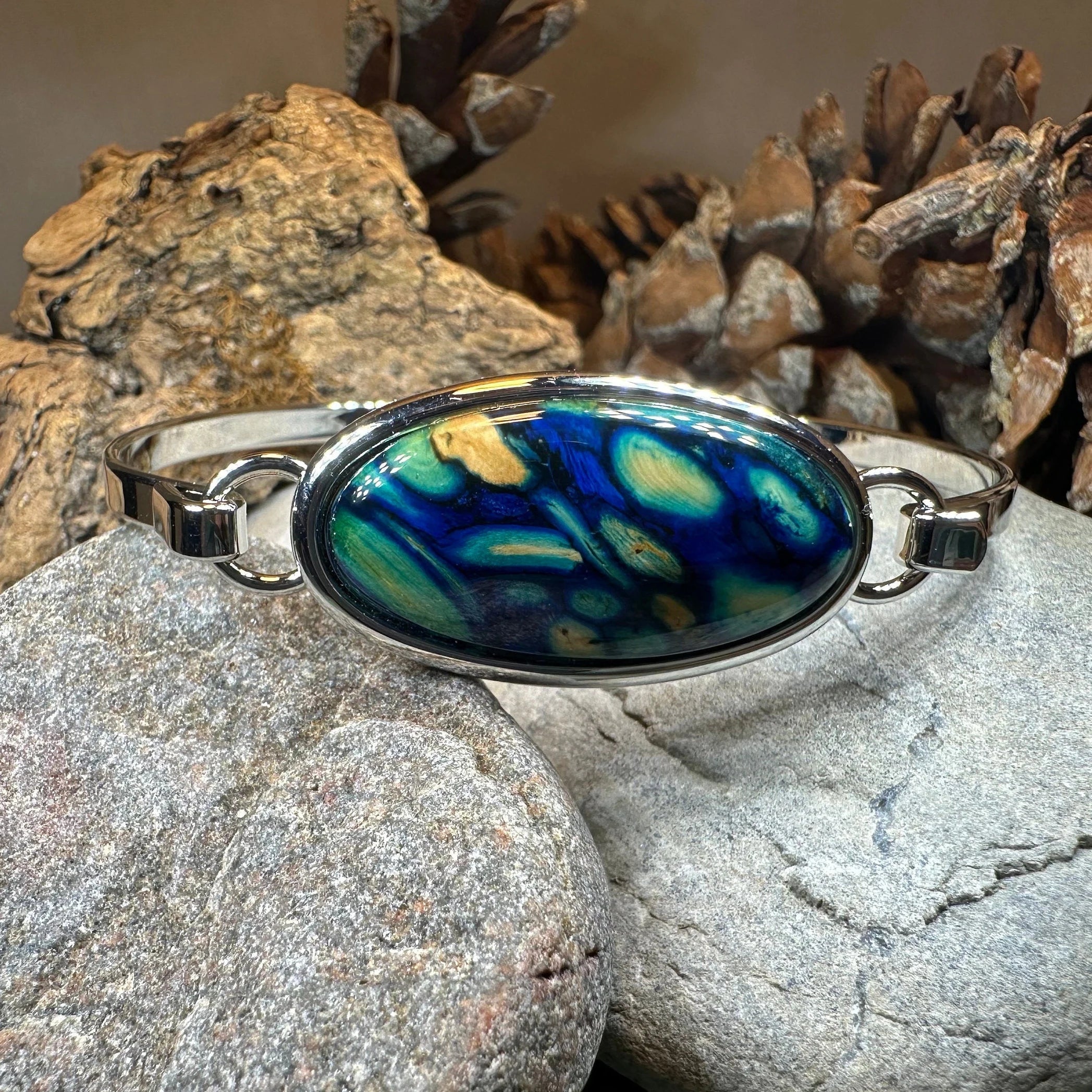 Scottish Heathergems Celtic Bracelet - Handmade in Scotland