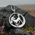 Prancing Unicorn Necklace in Sterling Silver