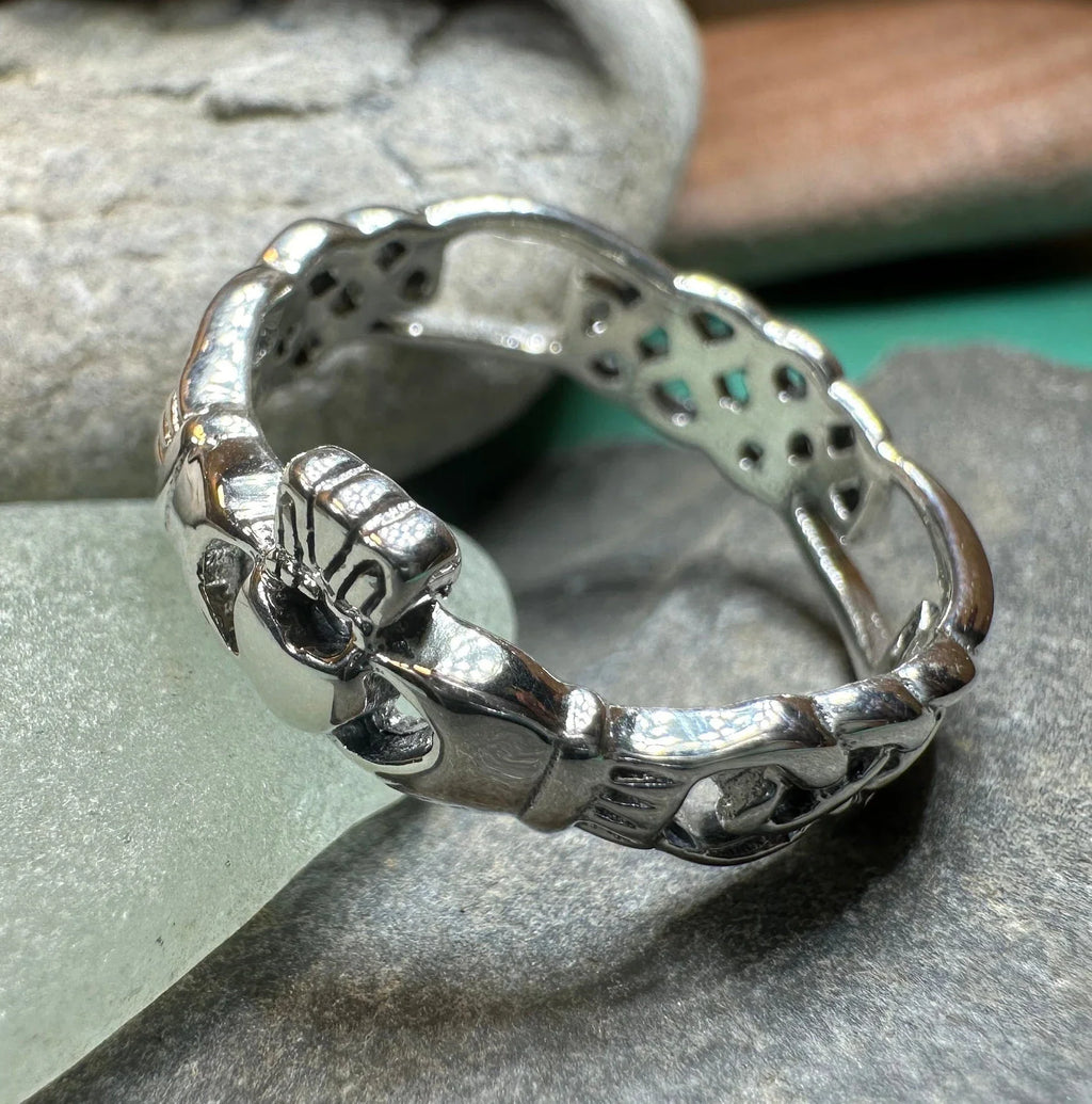 Folklore Irish Claddagh Ring in Sterling Silver