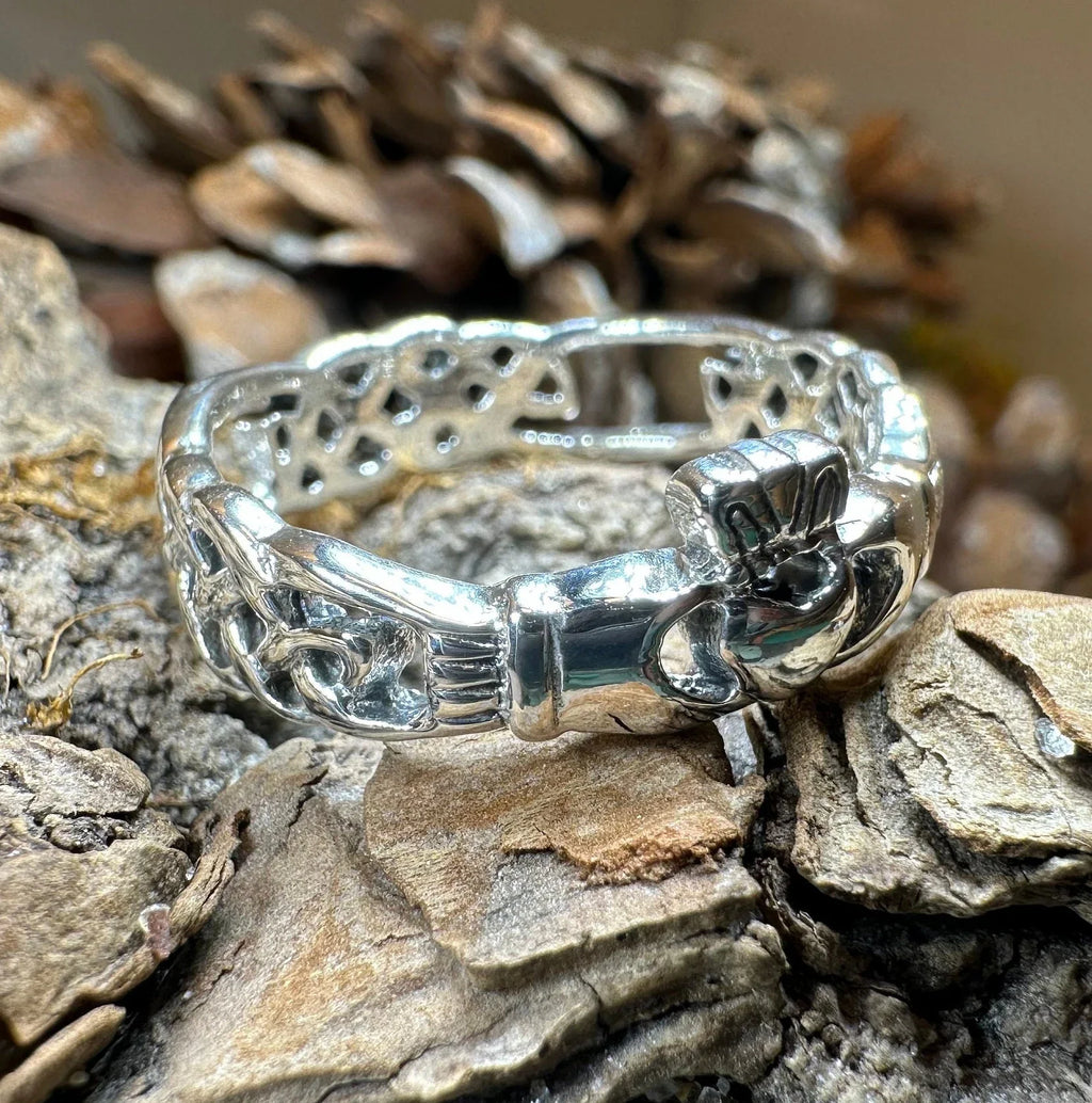Folklore Irish Claddagh Ring in Sterling Silver