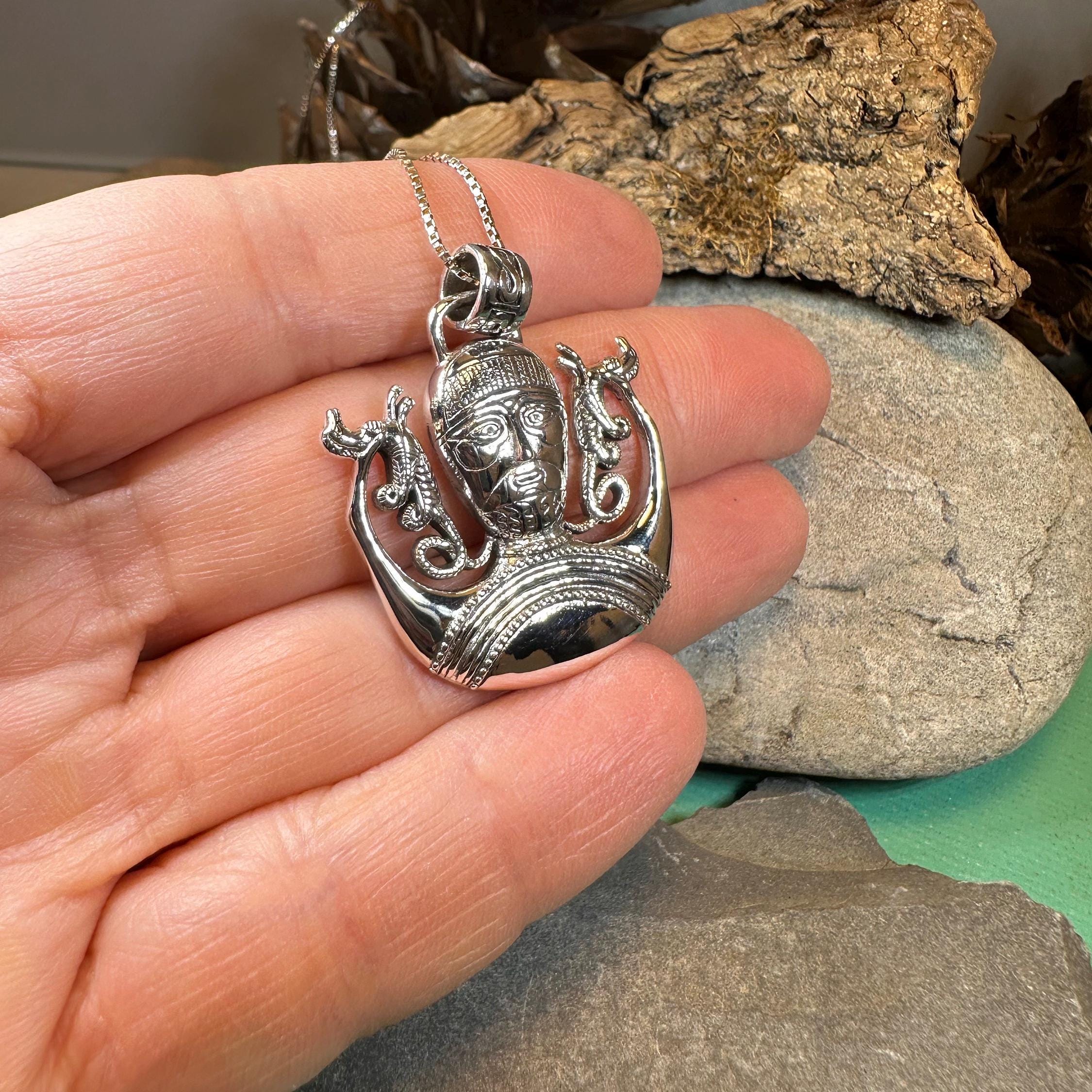 Hunt Master Cernunnos Necklace in Sterling Silver