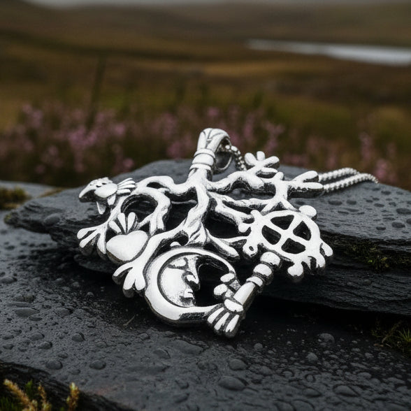 Legendary Italian Cimaruta Pendant in Sterling Silver