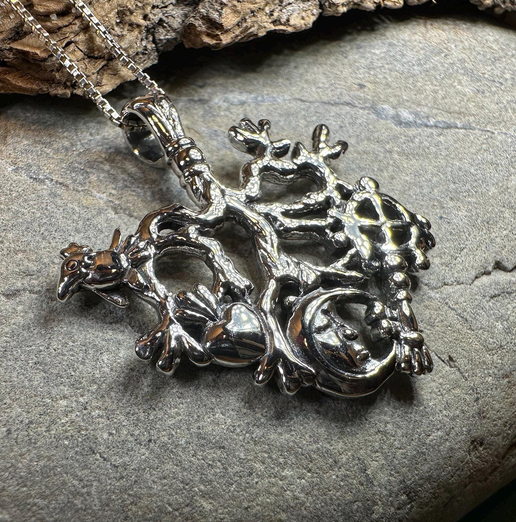Legendary Italian Cimaruta Pendant in Sterling Silver