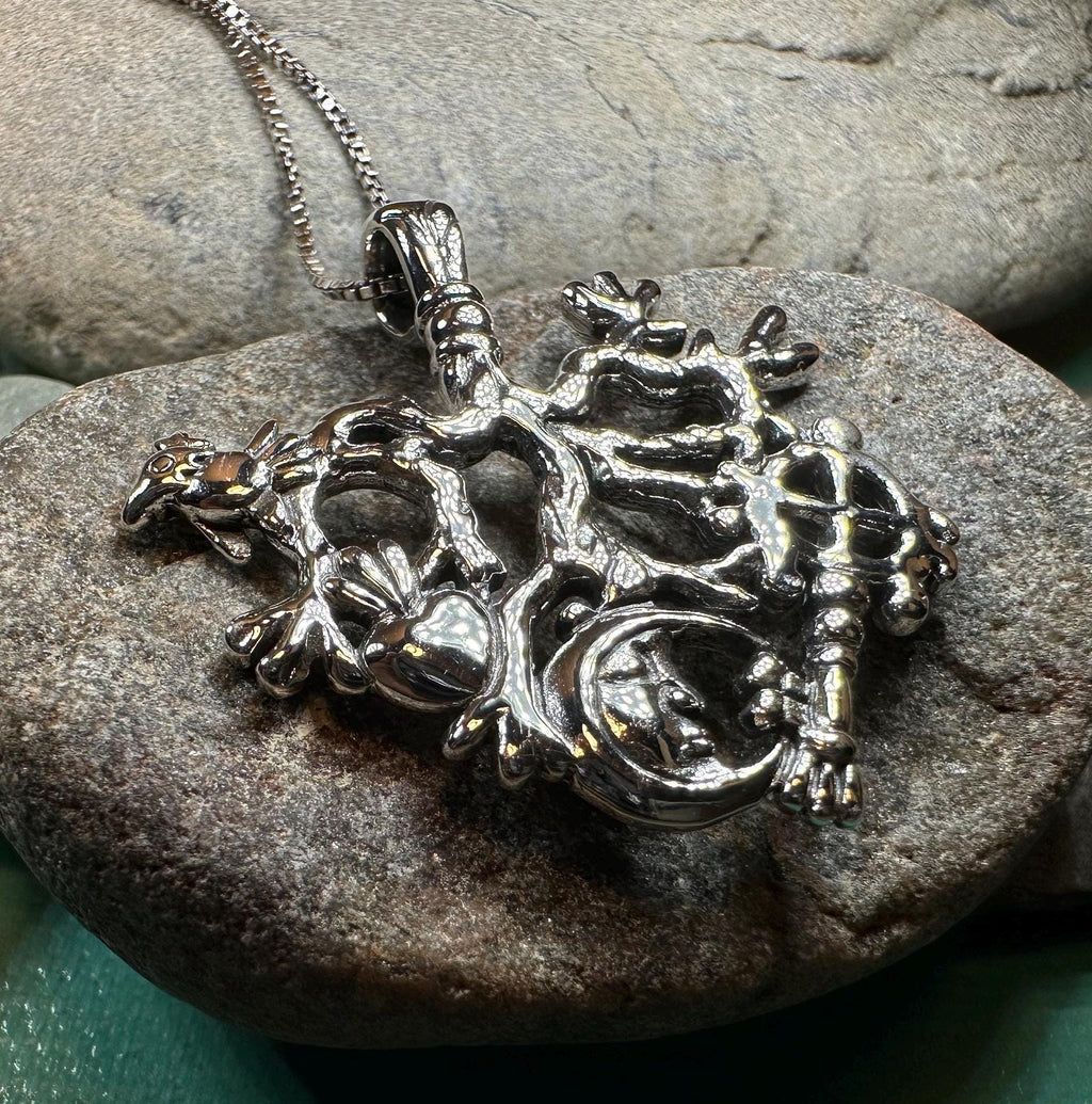 Legendary Italian Cimaruta Pendant in Sterling Silver