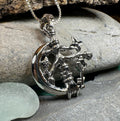 Crescent Moon Italian Cimaruta Pendant