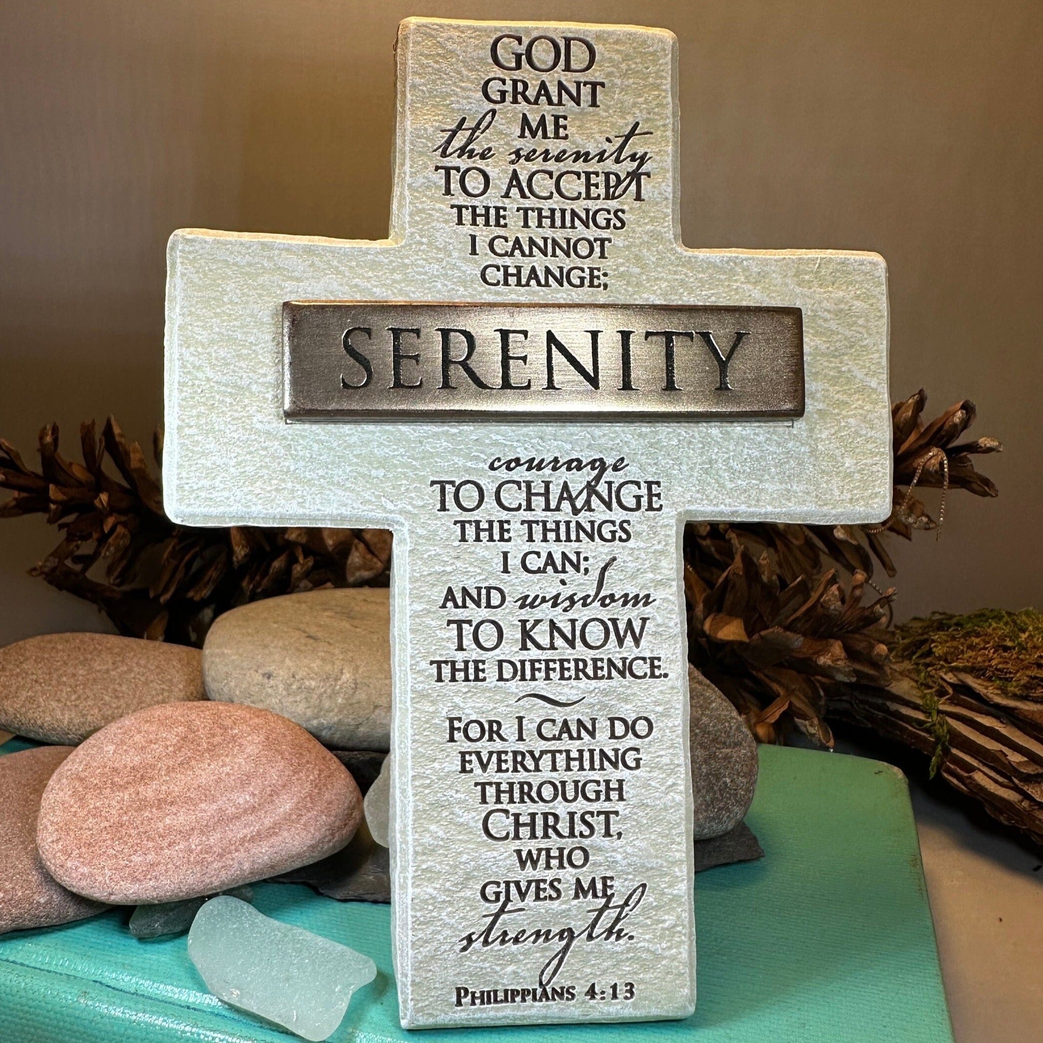 Serenity Prayer Standing Cross