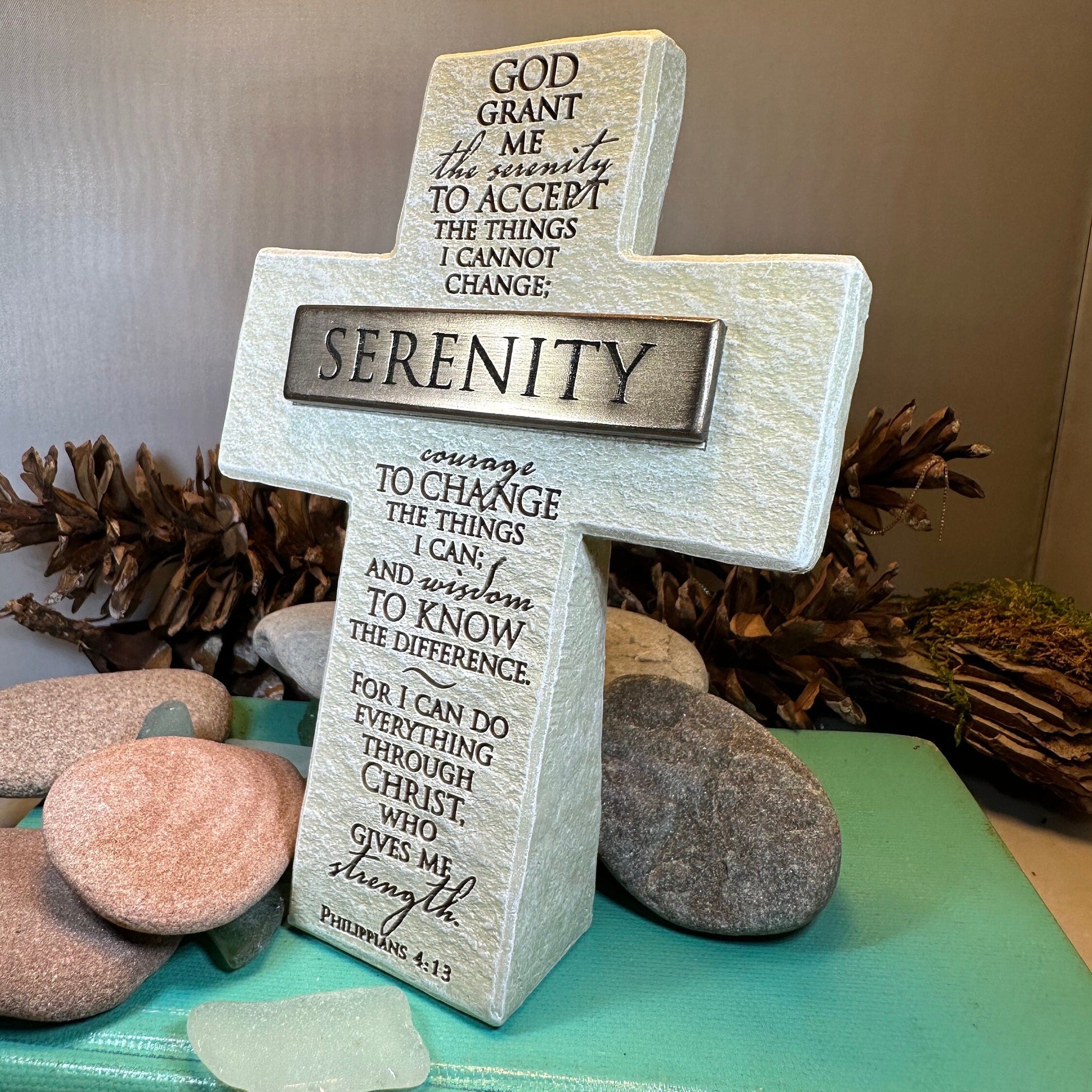 Serenity Prayer Standing Cross